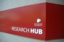 Image of the Research Hub sign