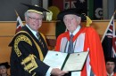 Photo of Chancellor Michael Egan and Honorary Doctorate Victor Carroll (creit: Effy Alexakis)