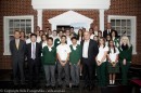 Deputy Vice Chancellor (Corporate Engagement and Advancement) Professor David Wilkinson (far left) with Marsden High students and project partners