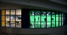 The Futures Lab features a a green screen TV studio with remote controlled cameras and lighting and auto cue. Credit: Effy Alexakis