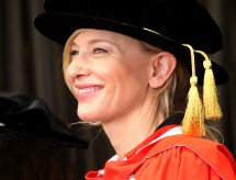 Cate Blanchett receives an honorary doctorate from Macquarie University. Photo: Graduation Photography