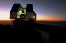 The WIYN telescope building at sunset. Credit: NOAO/AURA/NSF