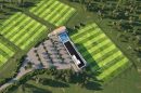 Artist's impression of the Sydney FC Centre of Excellence at Macquarie University Sports Fields