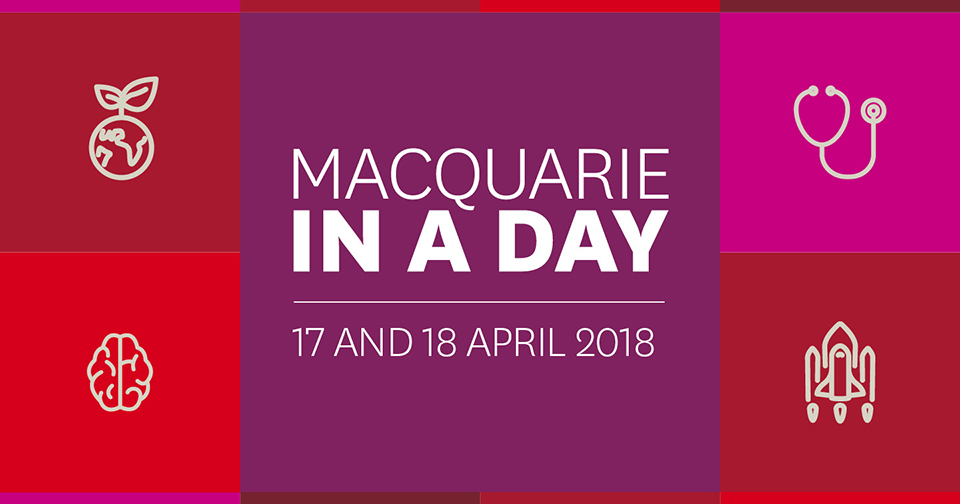 Macquarie in a Day This Week At Macquarie University