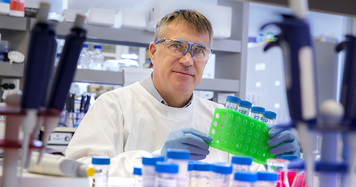 Associate Professor Ian Blair, researching the links of two seemingly unrelated diseases: motor neurone disease (MND) and frontotemporal dementia.