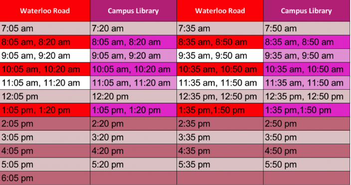 new-timetable