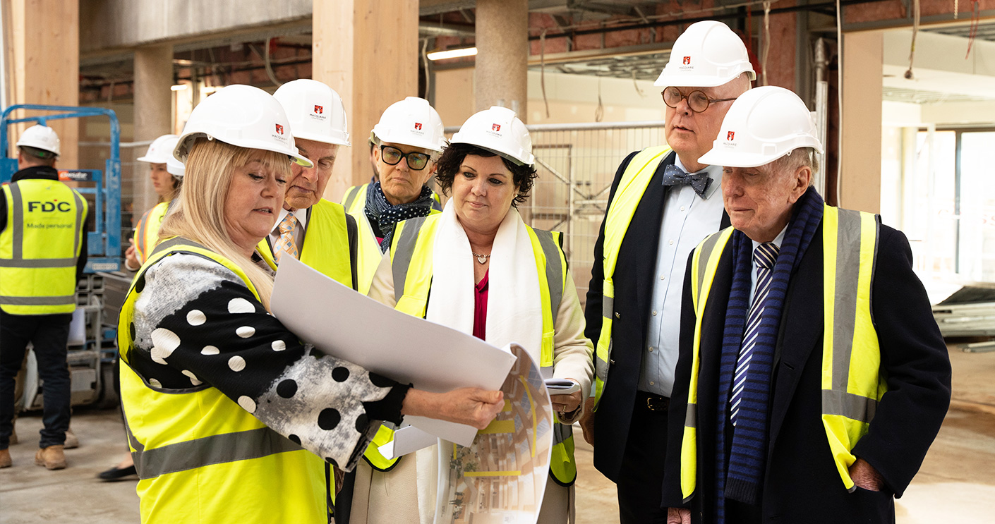 The Hon Michael Kirby AC CMG tours future home of Macquarie Law School